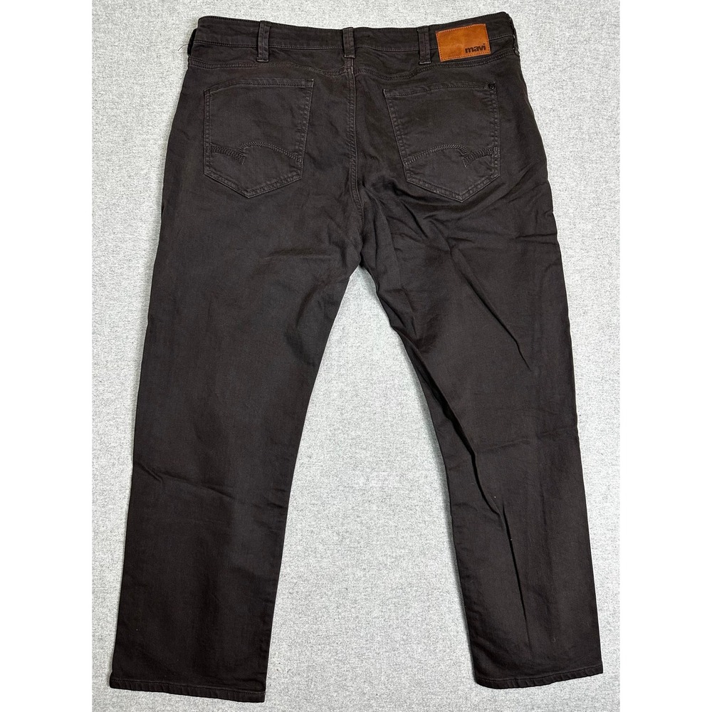 Mavi Pants Mens 40x30 (meas. 38x29) Brown Matt Relaxed Straight Leg Twill Chinos